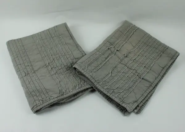 Threshold Gray Cotton Standard Pillow Shams 19x24 Set of 2