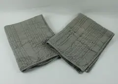 Threshold Gray Cotton Standard Pillow Shams 19x24 Set of 2