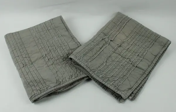 Threshold Gray Cotton Standard Pillow Shams 19x24 Set of 2