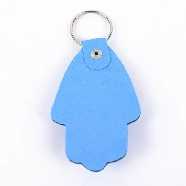 Evil Eye Hamsa Hand Keychain Blue Nazar Charm 3.5"