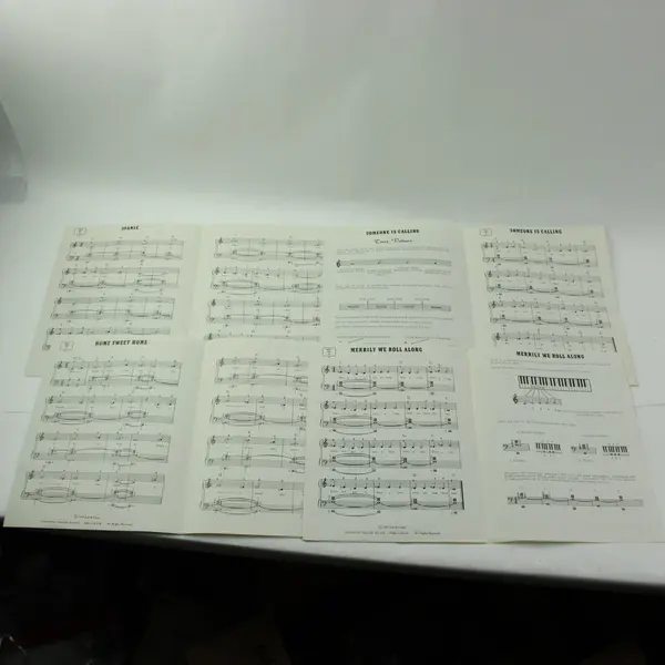 1967 Lot of 4 Lowrey's Wonderful World of Music Organ Sheet Music #1 2 7 & 8 