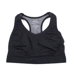 Women's Black Racerback Sports Bra Size XL