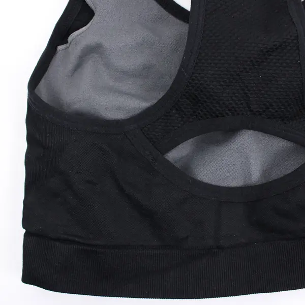 Women's Black Racerback Sports Bra Size XL