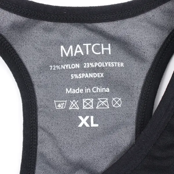 Women's Black Racerback Sports Bra Size XL