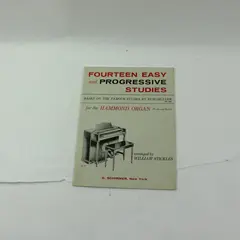 VTG 1958 Fourteen Easy & Progressive Studies for Hammond Organ William Stickles 