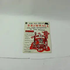 Vintage 1960s For All Organs Brimhall Easy Organ Arrangements John Brimhall PB