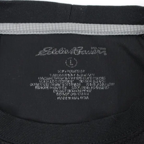 Eddie Bauer Men's Large Black Activewear T-Shirt