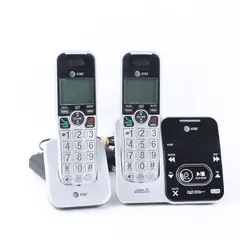 AT&T DECT 6.0 Cordless Phone System 2 Handsets Base Charger