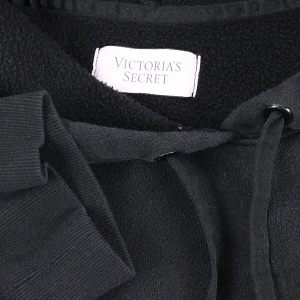 Victoria's Secret Women's Black Hoodie Size XL Pre-Owned