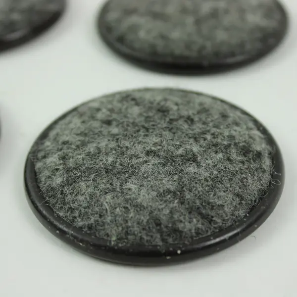 Round Furniture Caster Cup Hard Shell Carpet Base 2.5 Inch Set of 4