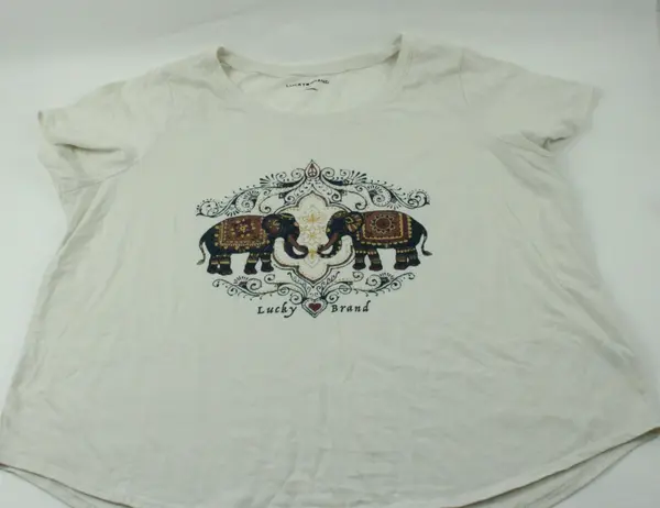 Lucky Brand Women's XXL Elephant Graphic T-Shirt Pre-Owned