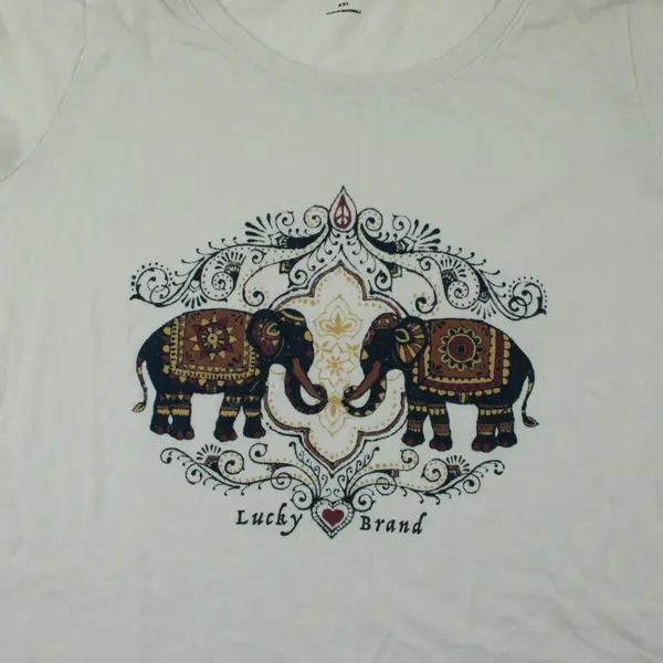 Lucky Brand Women's XXL Elephant Graphic T-Shirt Pre-Owned