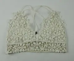 Free People Intimately Floral Lace Bralette Off White Women's XL