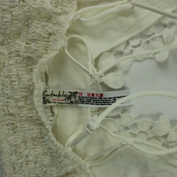 Free People Intimately Floral Lace Bralette Off White Women's XL