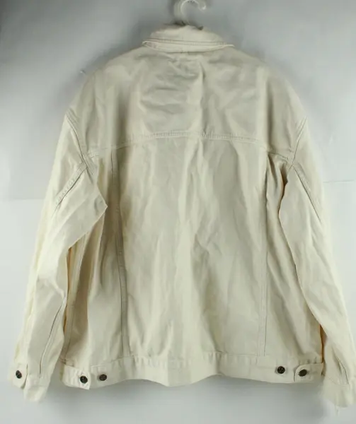 NWT Free People We The Free Women's Ecru Denim Jacket Size XL