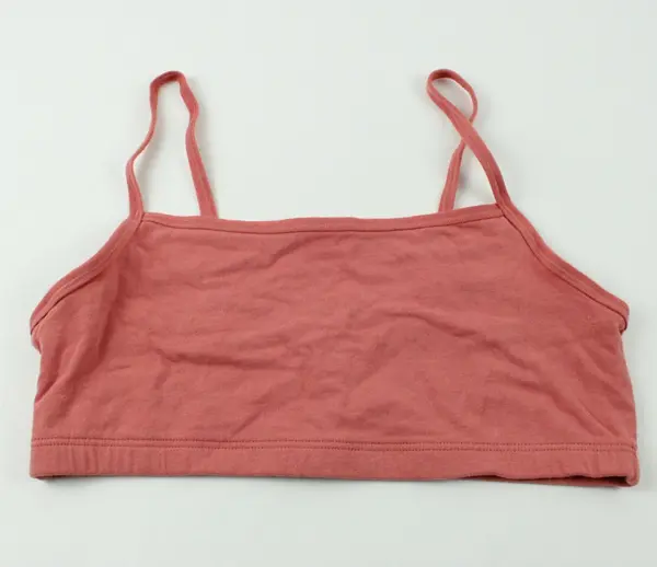 Hanes Women's Large Salmon Pink Unlined Spaghetti Strap Bra