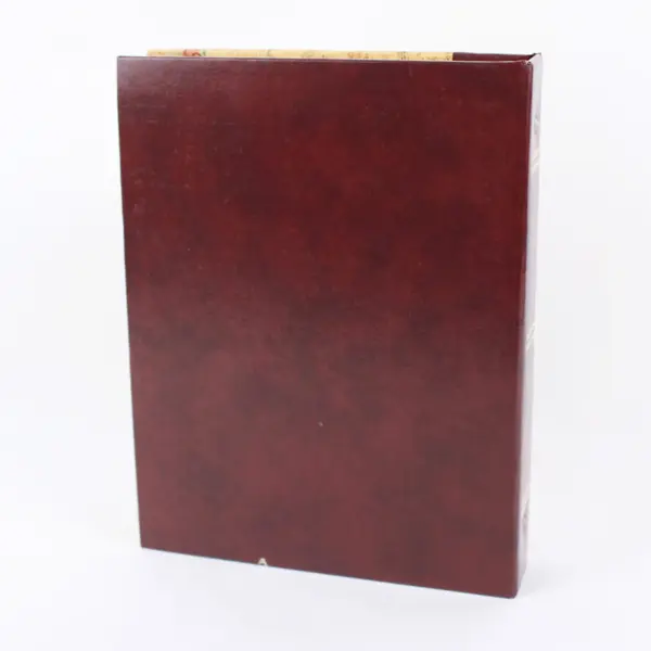 Map Print Photo Album Burgundy Spine Holds 156 4x6 Photos