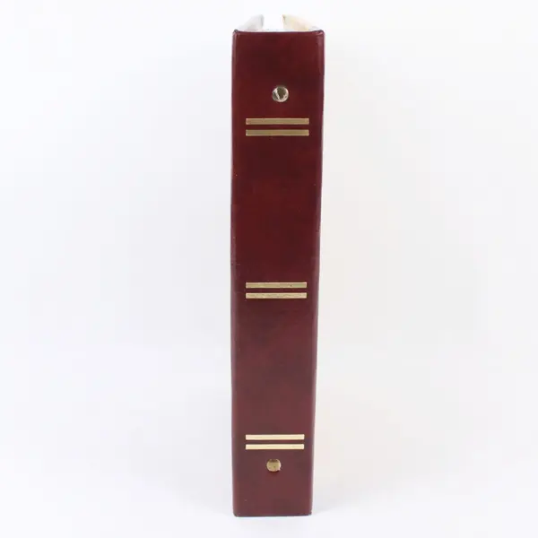 Map Print Photo Album Burgundy Spine Holds 156 4x6 Photos