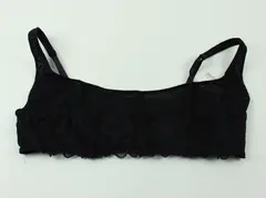 Free People Women's Black Lace Unlined Bralette XL