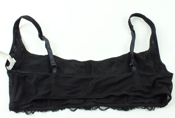 Free People Women's Black Lace Unlined Bralette XL