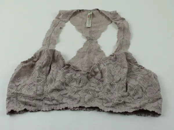 Free People Intimately Lace Bralette Women's XL Pale Mauve Unlined