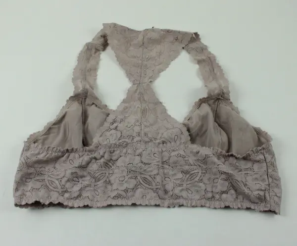 Free People Intimately Lace Bralette Women's XL Pale Mauve Unlined