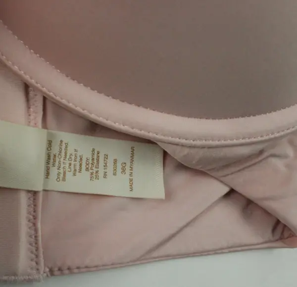 Camio Mio Women's Light Pink Underwire T-Shirt Bra 36G