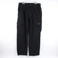 Wrangler Women's Black Relaxed Fit Cargo Pants 30W Waist