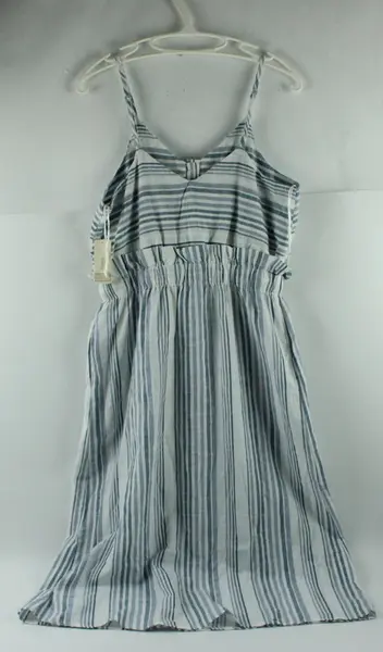 NWT Japna Women's Blue White Striped Sleeveless Midi Dress Large