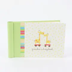 Grandma's Brag Book Photo Album Baby Giraffe Train 48 4x6 Photos