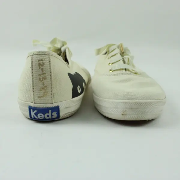 Keds Taylor Swift Sneaky Cat Women's White Lace-Up Sneakers 8.5