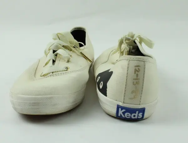 Keds Taylor Swift Sneaky Cat Women's White Lace-Up Sneakers 8.5
