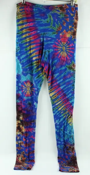 ThreadHeads Women's XL Vibrant Multicolor Tie-Dye Leggings