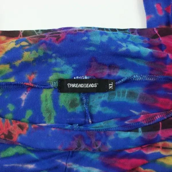 ThreadHeads Women's XL Vibrant Multicolor Tie-Dye Leggings