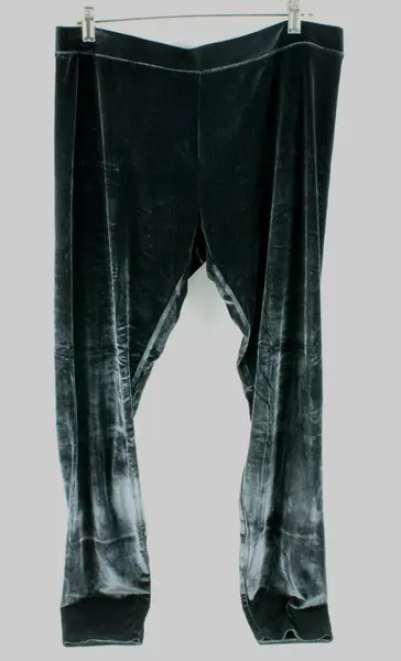 Hue Women's Black Velour Leggings Size XL