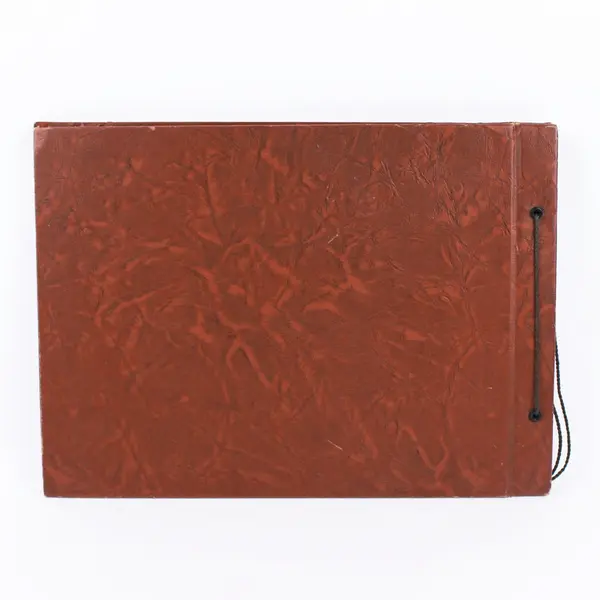 Brown Embossed Leather-Style Photo Album Scrapbook 15.5 x 11 Inch