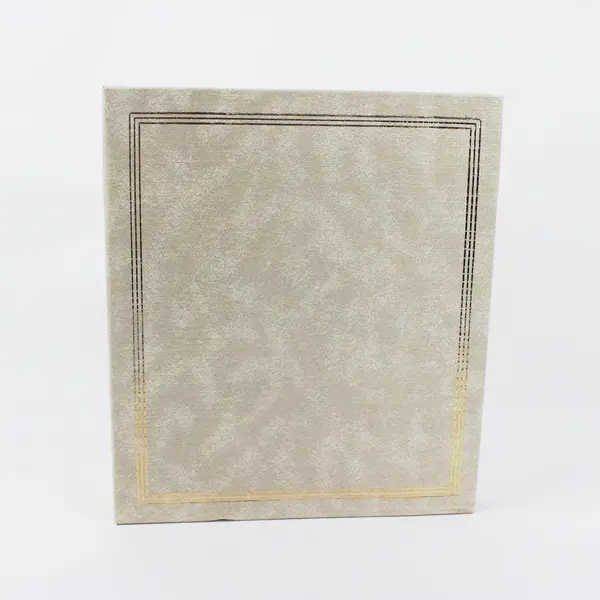 3-Ring Photo Album Ivory Decorative Border Binder Style 11.5 x 10