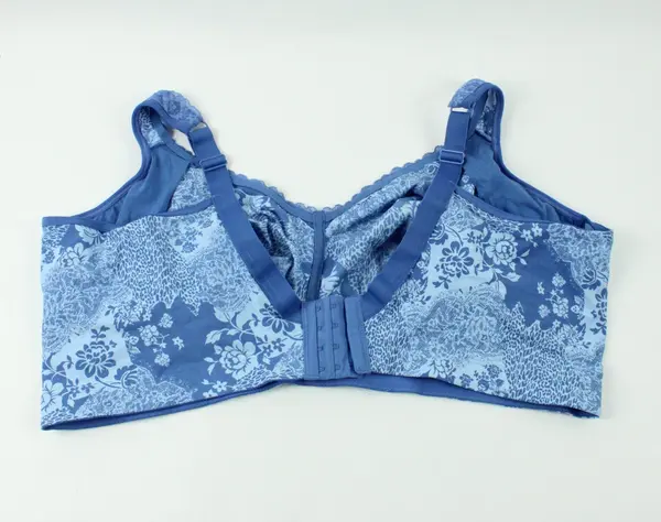 Catherines Intimates Women's Blue Leopard Floral Unlined Bra 50G