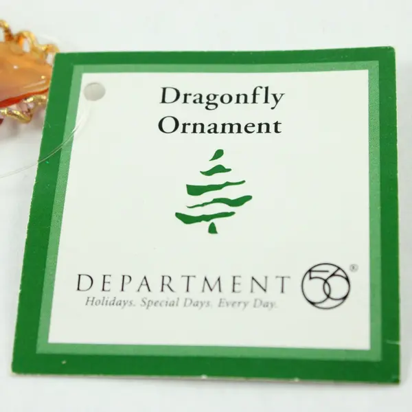 Department 56 Dragonfly Acrylic Ornament 2004 Collectible 3.5" Wide