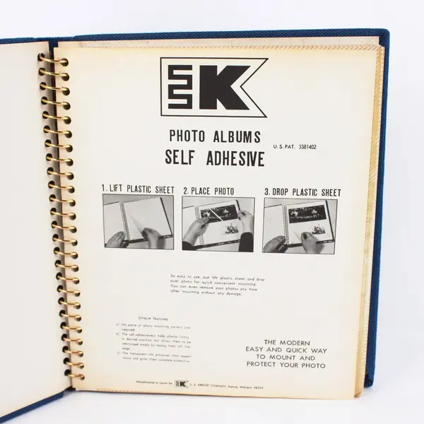 Blue Fabric Photo Album 20 Pages Keepsake Book