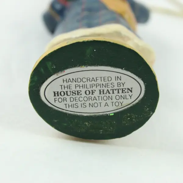 Vintage House of Hatten Old Fashioned Santa Claus Christmas Ornament 5.25" Tall