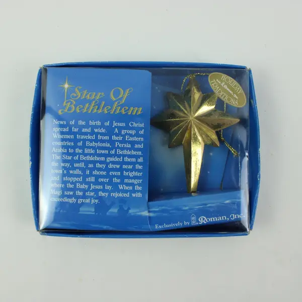  Vintage Roman Inc Holiday Traditions Star of Bethlehem Christmas Ornament
