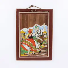 Albert Kessler Wooden Wall Hanging Austrian Folk Style 11x15
