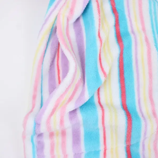 Adonna Women's Large Multicolor Striped Zip-Up Beach Cover-Up