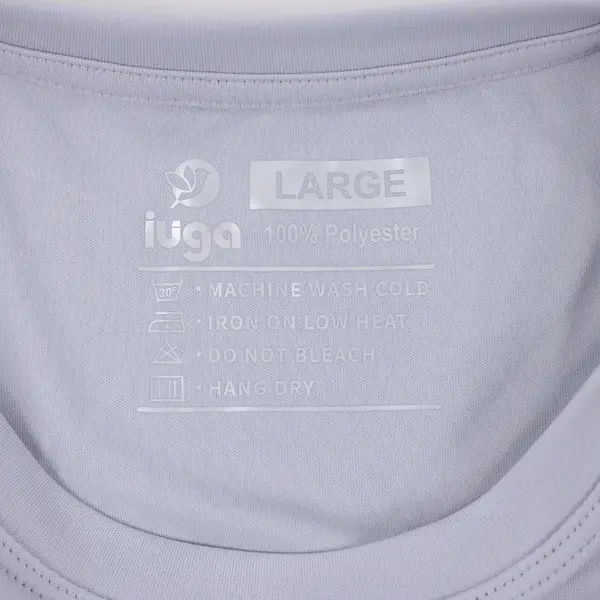 IUGA Women's Large Light Gray Long Sleeve Athletic Shirt with Pockets
