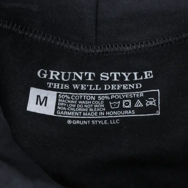 Grunt Style Irish American This We'll Defend Graphic Hoodie Men's Medium