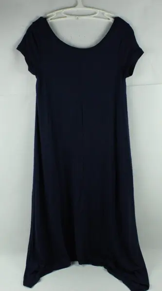 Spirit & Soul Women's Navy Blue Cap Sleeve Midi Dress Free Size