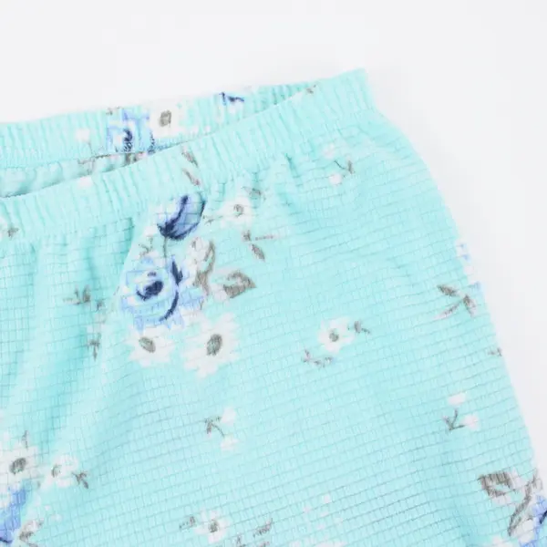 Adonna Women's XL Blue Rose Print Pajama Pants Sleepwear