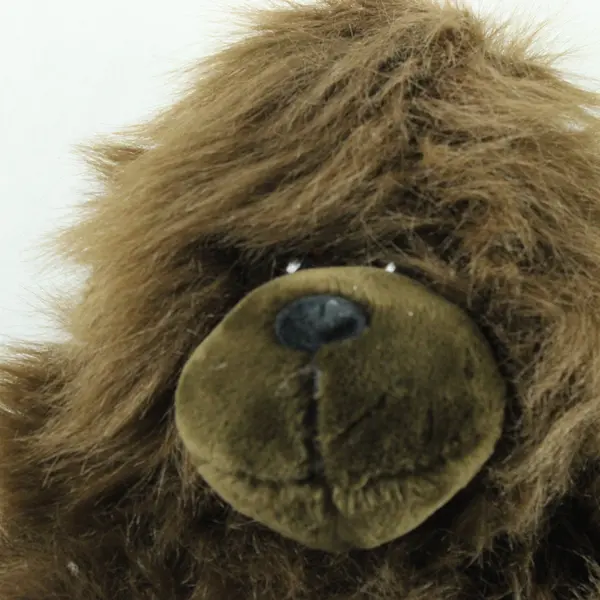 Vintage Shaggy Brown Gorilla Plush Stuffed Animal 16in