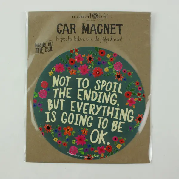 Natural Life Not To Spoil The Ending Floral Car Magnet Sealed New